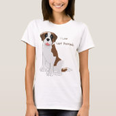 Saint Bernard Dog Design gepersonaliseerd T-shirt (Voorkant)