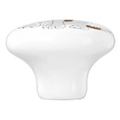 Saint Bernard Dog Design Keramische Knop (Zijkant)