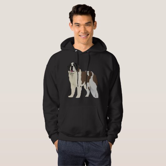 Saint Bernard Dog Hoodie (Voorkant volledig)