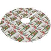 Saint Bernard Dog Kerstmis Kerstboom Rok (Gekanteld)