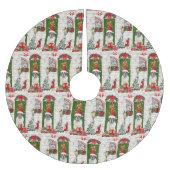 Saint Bernard Dog Kerstmis Kerstboom Rok (Voorkant)