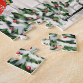 Saint Bernard Dog Kerstmis Legpuzzel (Zijkant)