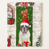 Saint Bernard Dog Kerstmis Planner (Achterkant)