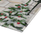 Saint Bernard Dog Kerstmis Snijplank (Hoek)