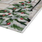 Saint Bernard Dog Kerstmis Snijplank (Hoek)