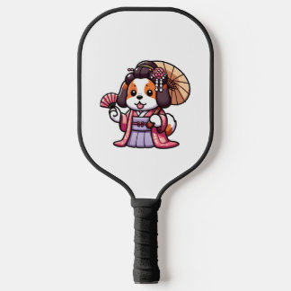 Saint Bernard Dog Kimono Pickleball Paddle