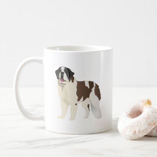 Saint Bernard Dog Koffiemok (Met donut)