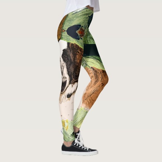 Saint Bernard Dog Leggings (Rechts)