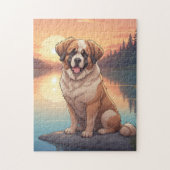 Saint Bernard dog Legpuzzel (Verticaal)