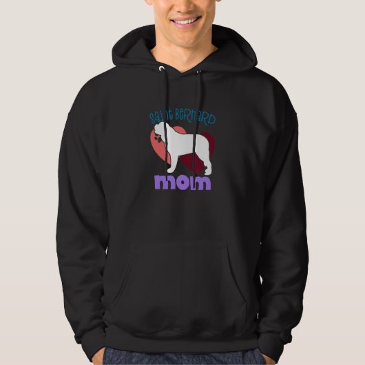 Saint Bernard dog Mom  Saint Bernard Hoodie (Voorkant)
