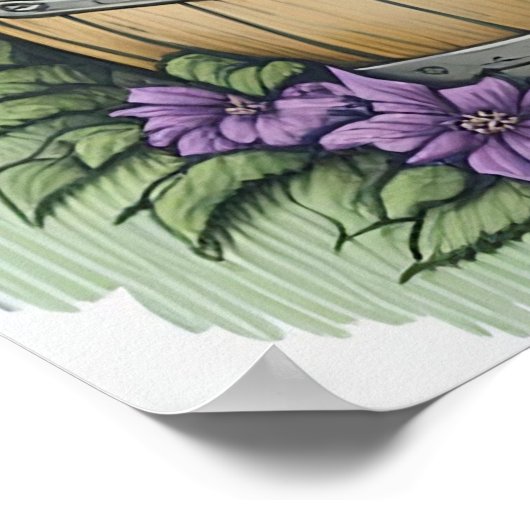 Saint Bernard Dog Poster (Hoek)