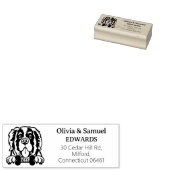 Saint Bernard Dog Retouradres Rubberstempel (Gestempeld)