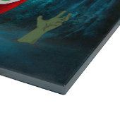 Saint Bernard Dog-rijdende auto's Scary Halloween Snijplank (Hoek)