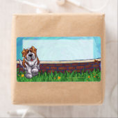 Saint Bernard Dog Shipping Labels (Insitu)