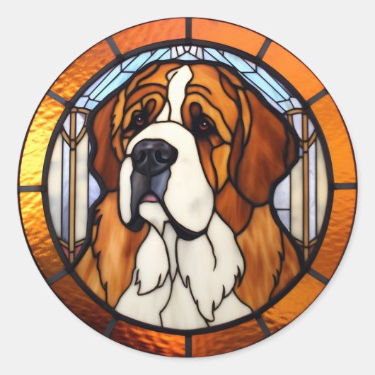 Saint Bernard Dog Sticker Pack (Voorkant)