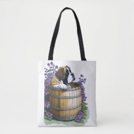 Saint Bernard Dog Tote Bag