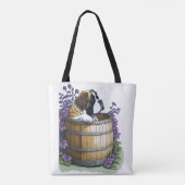 Saint Bernard Dog Tote Bag (Achterkant)