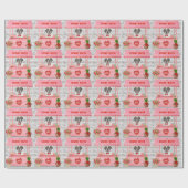 Saint Bernard Dog Valentijnsdag KissingBooth Cadeaupapier (Vlak)