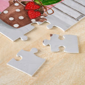 Saint Bernard Dog Valentijnsdag KissingBooth Legpuzzel (Zijkant)