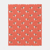 Saint Bernard Dogs Pattern Fleece Deken (Voorkant)