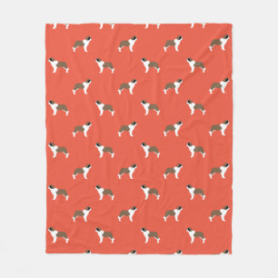 Saint Bernard Dogs Pattern Fleece Deken