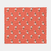 Saint Bernard Dogs Pattern Fleece Deken (Voorkant (Horizontaal))