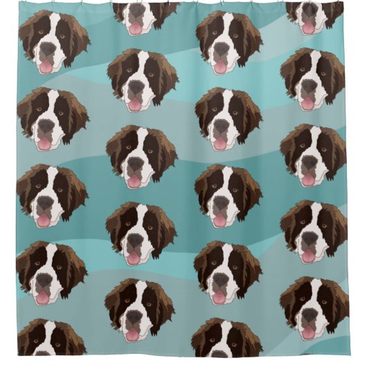Saint Bernard Douchegordijn (Voorkant)