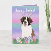 Saint Bernard Easter Kaart (Voorkant)