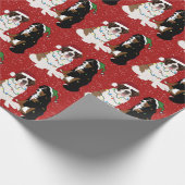 Saint Bernard en Bernese Mountain Dog  Cadeaupapier (Hoek)
