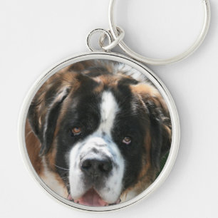 Saint Bernard Face Large Premium Sleutelhanger