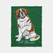 saint bernard fleece deken (Voorkant)