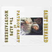 SAINT BERNARD FLEECE DEKEN (Voorkant (Horizontaal))