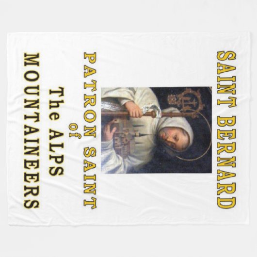 SAINT BERNARD FLEECE DEKEN (Voorkant (Horizontaal))