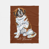 saint bernard fleece deken (Voorkant)