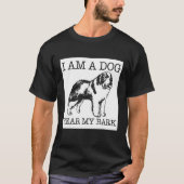 Saint Bernard funny dog lover gift T-shirt (Voorkant)