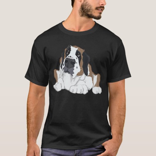 Saint Bernard geen tekst T-shirt (Voorkant)