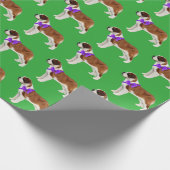 Saint Bernard Gift Wrapping Paper Cadeaupapier (Hoek)