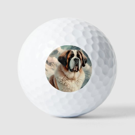 Saint Bernard Golfballen (Voorkant)