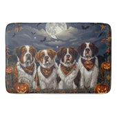 Saint Bernard Halloween Spooky Badmat (Voorkant)