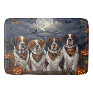 Saint Bernard Halloween Spooky Badmat