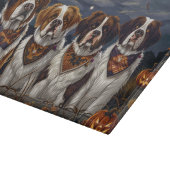 Saint Bernard Halloween Spooky Snijplank (Hoek)