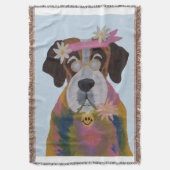 Saint Bernard Hippie Deken (Voorkant Verticaal)