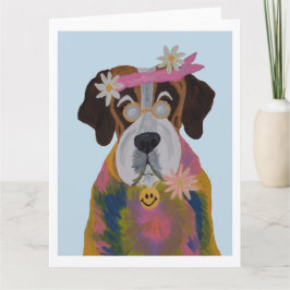 Saint Bernard Hippie Kaart
