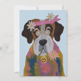 Saint Bernard Hippie Kaart