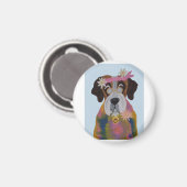 Saint Bernard Hippie Magneet (Voorkant / Achterkant)