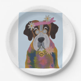 Saint Bernard Hippie Papieren Bordje