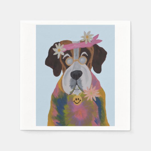 Saint Bernard Hippie Servet (Voorkant)