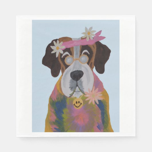 Saint Bernard Hippie Servet (Voorkant)