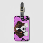 SAINT BERNARD HOND BAGAGELABEL (Voorkant (verticaal))