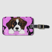 SAINT BERNARD HOND BAGAGELABEL (Voorkant (horizontaal))